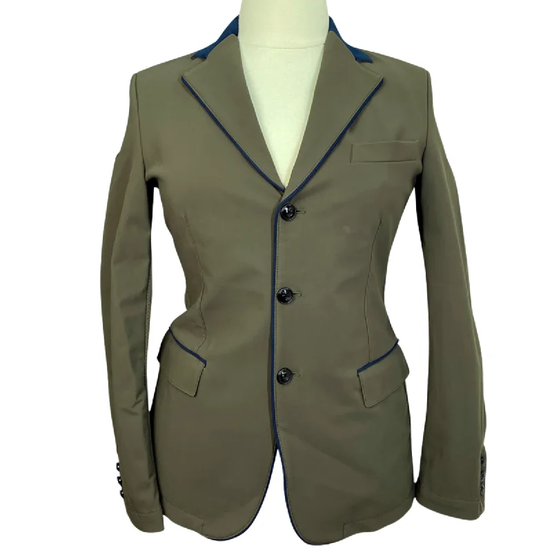 Cavalleria Toscana GP Perforated Competition Jacket in Green/Navy - Women's IT 48 (US 16) Striped Jacket Polka Dot Jacket Floral Jacket Cavalleria Toscana GP Perforated Competition Jacket in Green/Navy - Women's IT 48 (US 16) Striped Jacket Polka Dot Jacket Floral Jacket