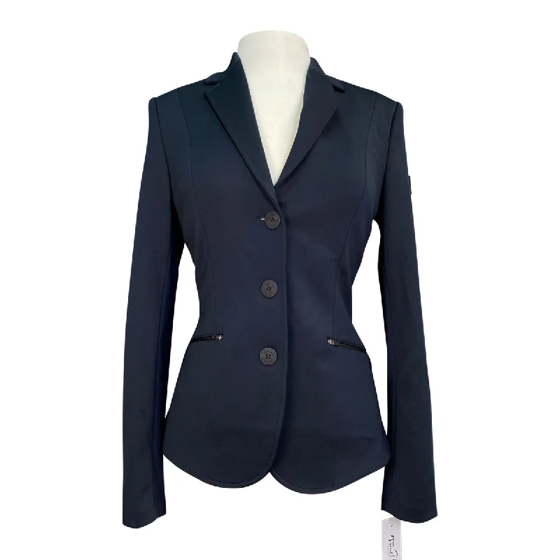Equiline 'Caraec' B-Move Show Jacket in Navy - Women's IT 42 (US 8) Notch Collar Peter Pan Collar Cowl Neck Equiline 'Caraec' B-Move Show Jacket in Navy - Women's IT 42 (US 8) Notch Collar Peter Pan Collar Cowl Neck
