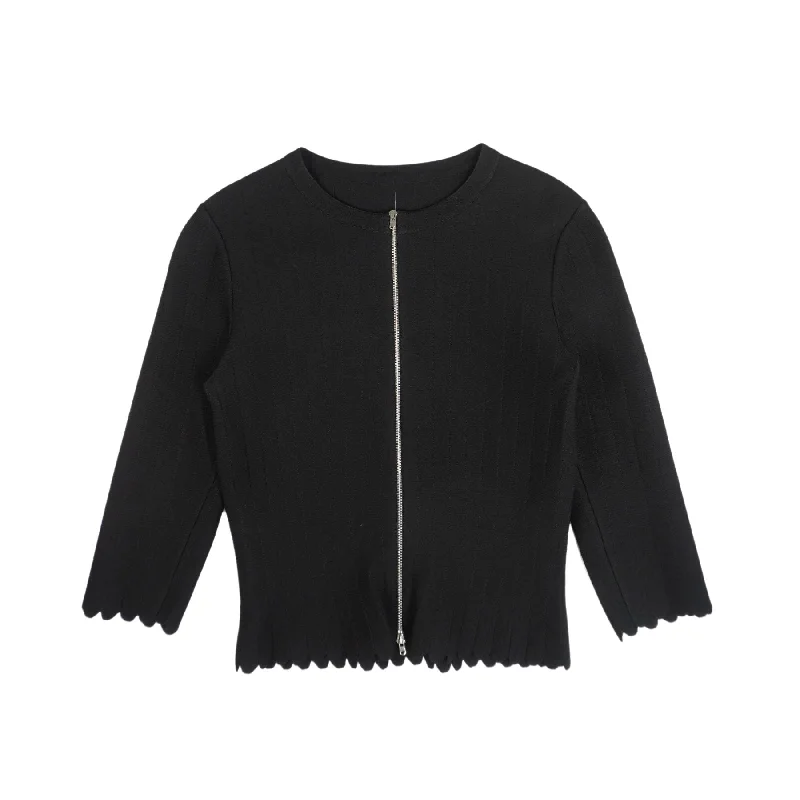 Alaia Cardigan Top - Women's S Cashmere Blend Cotton Blend Poly Blend