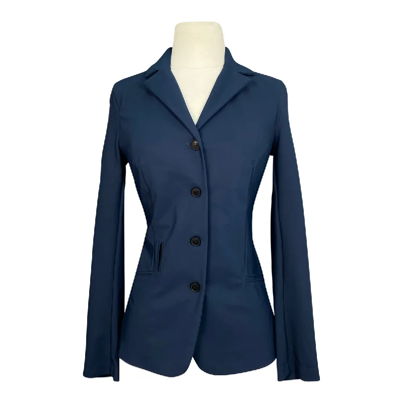 Oscar & Gabrielle Show Jacket in Blue - Women's Small Welt Pockets Slit Pockets Flap Pockets Oscar & Gabrielle Show Jacket in Blue - Women's Small Welt Pockets Slit Pockets Flap Pockets