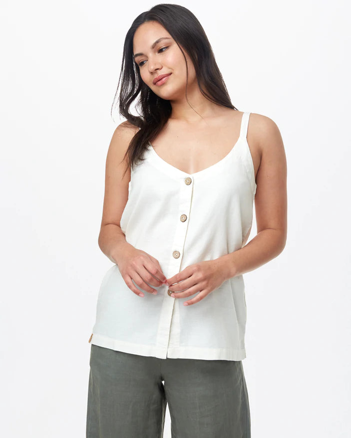 TENTREE Main Street Tank Women's Cloud White stylish tank top