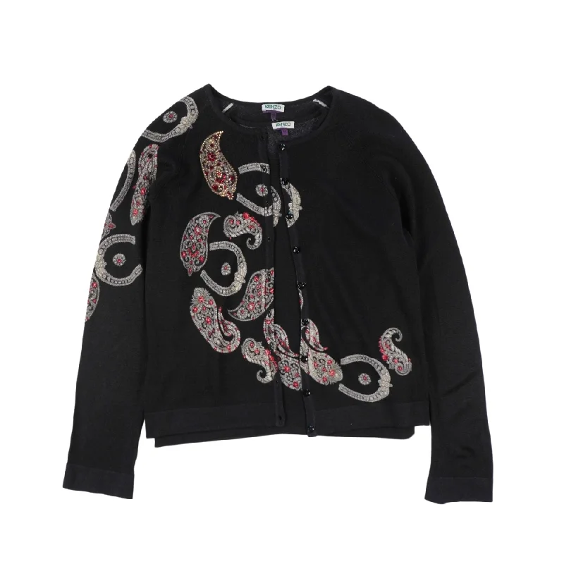 Kenzo Cardigan Set - Women's 48 Wool Fabric Cashmere Fabric Tweed Fabric