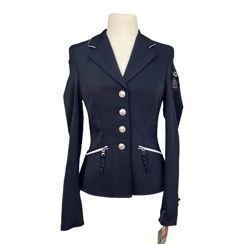 Iris Bayer Ladies Show Jacket in Navy - Women's 0 Denim Jacket Leather Jacket Suede Jacket Iris Bayer Ladies Show Jacket in Navy - Women's 0 Denim Jacket Leather Jacket Suede Jacket