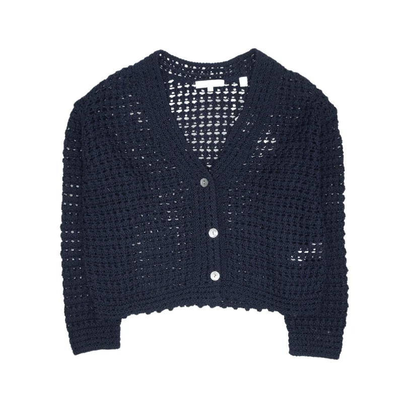 Vince Cardigan - Women's S Hooded Cardigan Collared Cardigan Shawl Collar