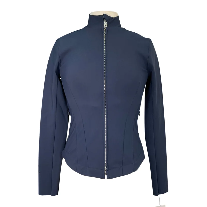 Yagya Signature Riding Jacket in Navy - Women's Small Boat Neck Shawl Collar Notched Collar Yagya Signature Riding Jacket in Navy - Women's Small Boat Neck Shawl Collar Notched Collar