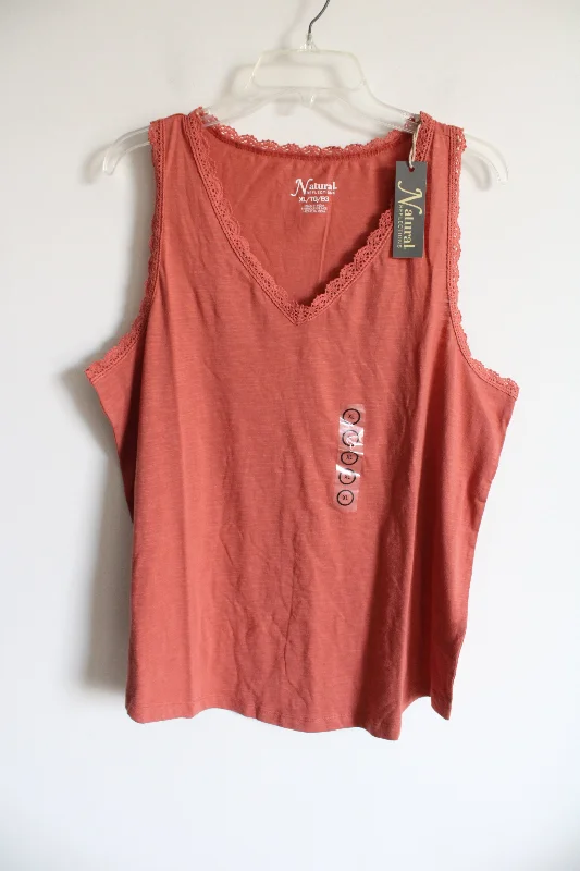 NEW Natural Reflections Orange Tank | XL tie dye tank