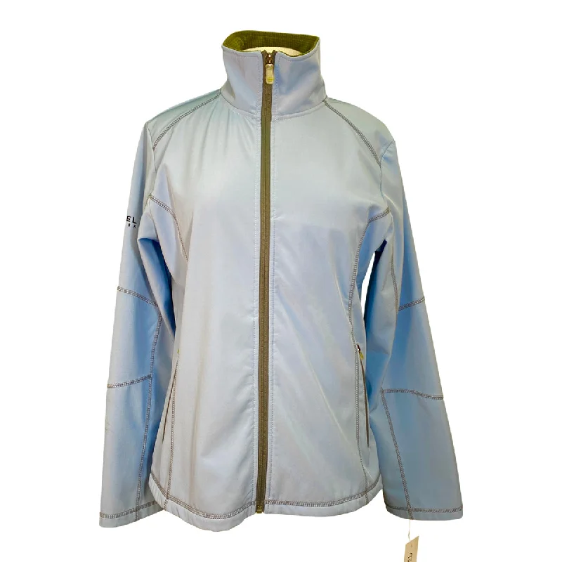 Kastel Fitted Full Zip Jacket in Light Blue - Women's Large Plaid Jacket Tartan Jacket Houndstooth Jacket Kastel Fitted Full Zip Jacket in Light Blue - Women's Large Plaid Jacket Tartan Jacket Houndstooth Jacket