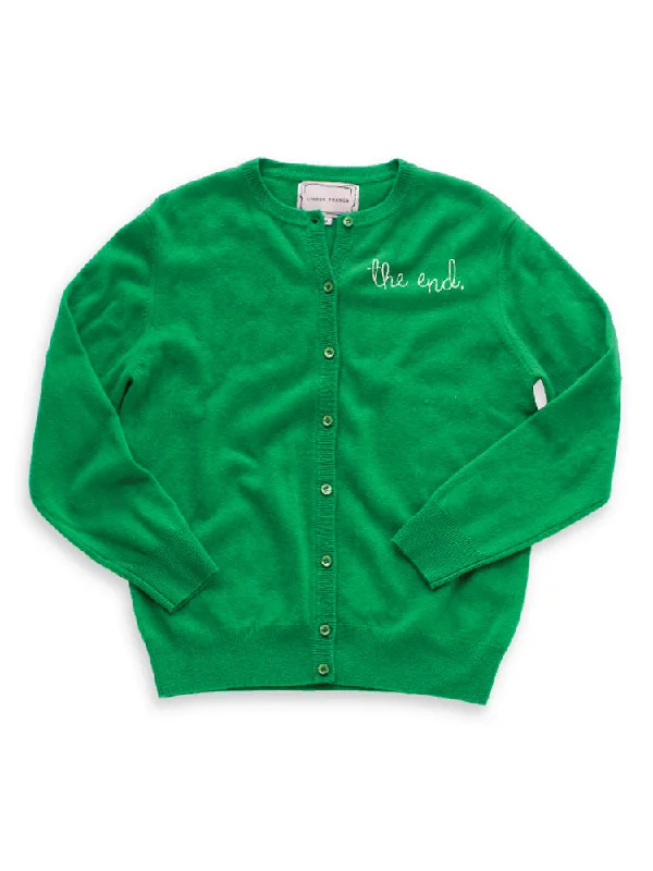 "the end." Cardigan Welt Pockets Slit Pockets Flap Pockets