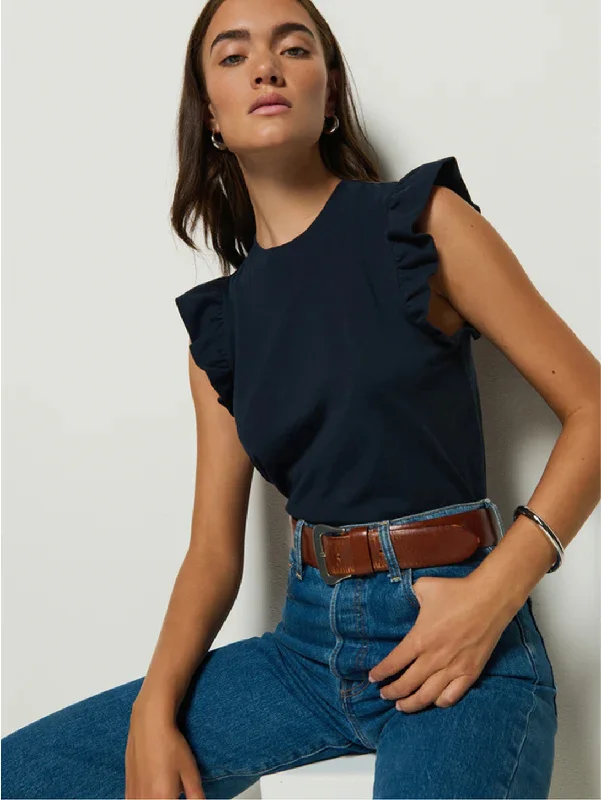 Paulette Tank - Night Sky lace back tank