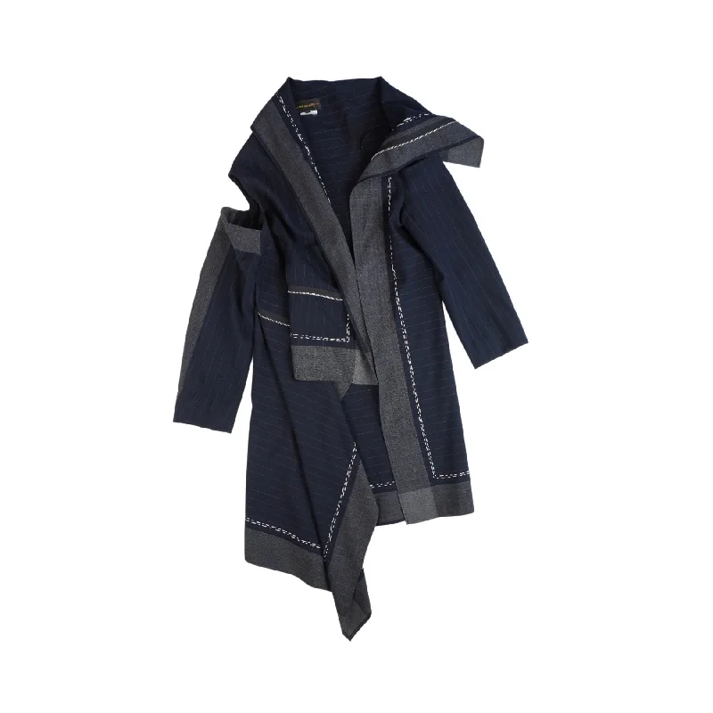 Comme Des Garcons Asymmetrical Cardigan - Women's S Thin Thick Dense
