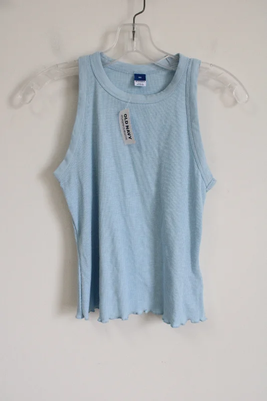 NEW Old Navy Light Blue Ribbed Tank | XS cherry red tank