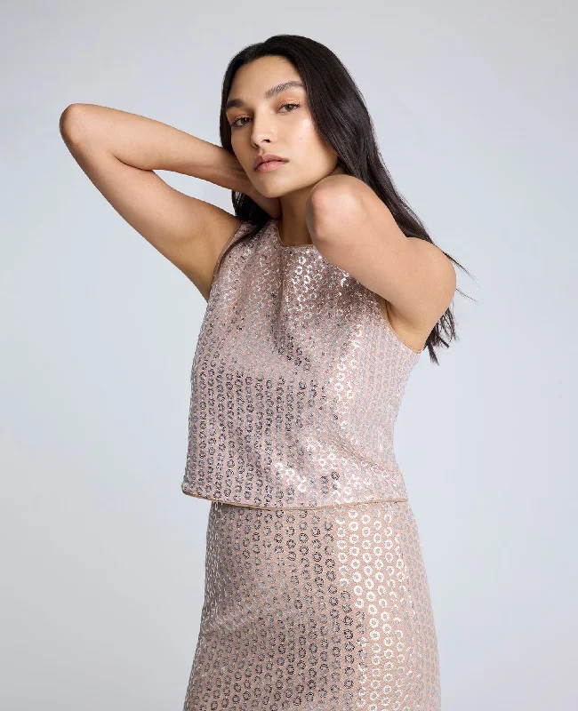 Sequin Crop Tank summer tank top