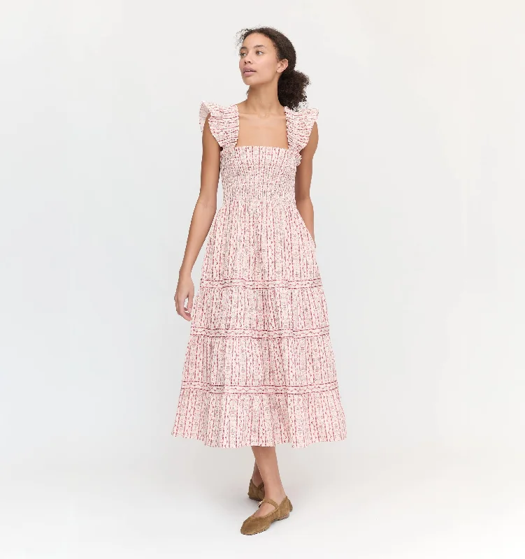 The Ellie Nap Dress - Pink Emma Stripe