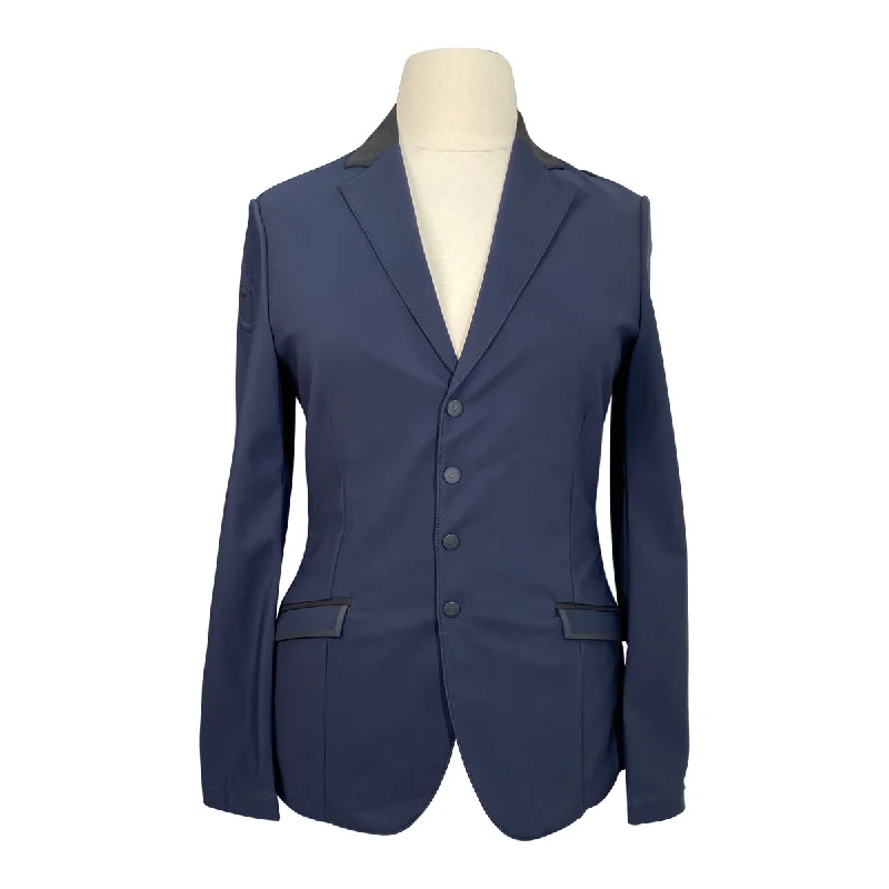 Cavalleria Toscana Lightweight Jersey Zip Show Jacket in Navy - Women's 48 (US 16) Print Jacket Jacquard Jacket Embroidered Jacket Cavalleria Toscana Lightweight Jersey Zip Show Jacket in Navy - Women's 48 (US 16) Print Jacket Jacquard Jacket Embroidered Jacket