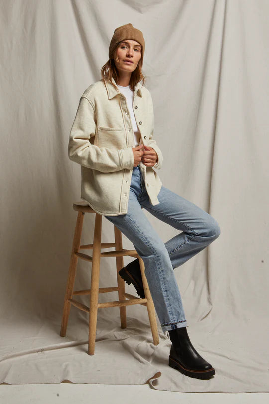 cypress fleece jacket oatmeal Lace Jacket Ribbed Jacket Sequined Jacket