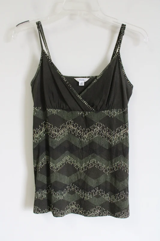 Calvin Klein Olive Green Tank | XS cutout tank top