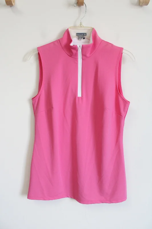 Melly M Sleeveless Pink Active Tank | S playful tank top
