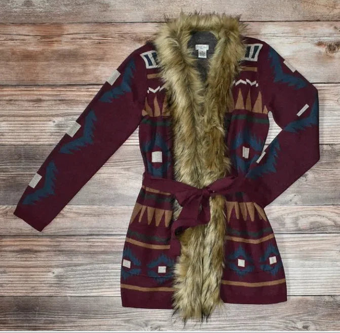 TASHA POLIZZI GARIBALDI CARDIGAN in MULBERRY **SALE** Velvet Chenille Corduroy