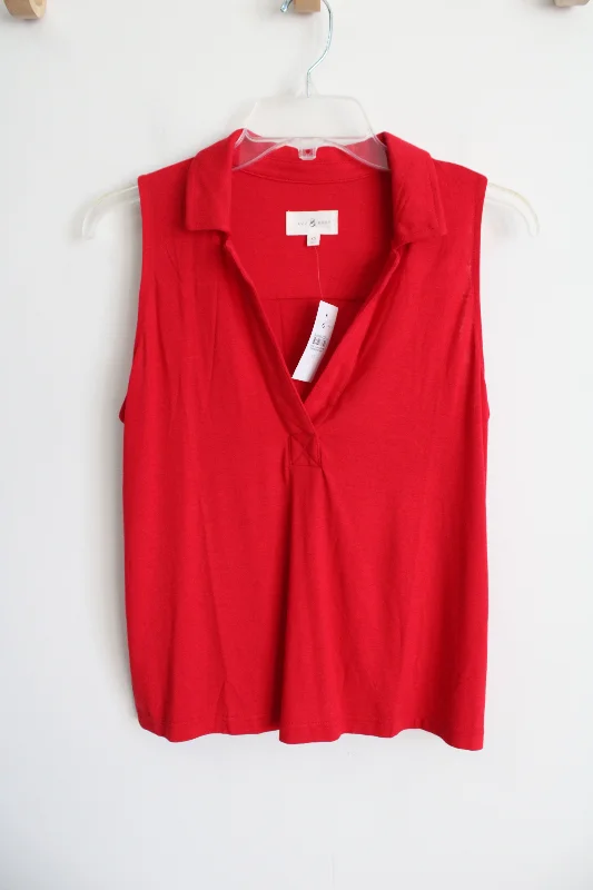 NEW Lou & Grey Red Tank | XS mesh tank top