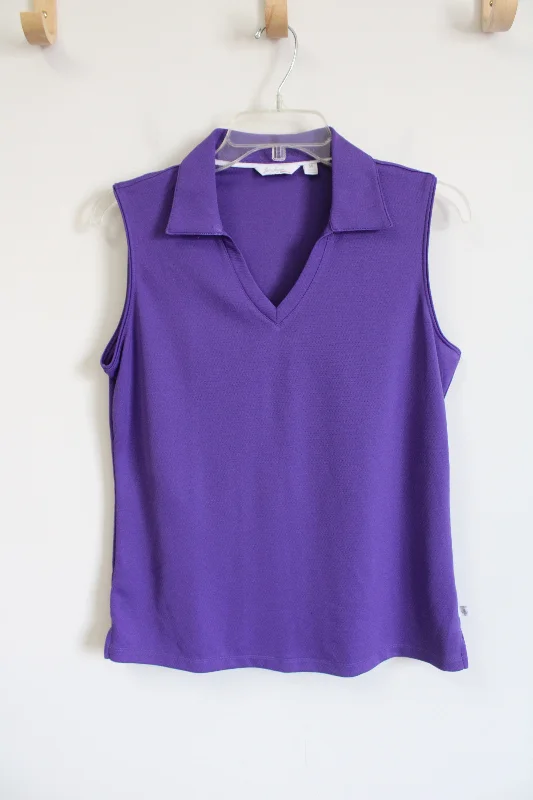 Lady Hagen Sleeveless Purple Active Tank | M flirty tank top