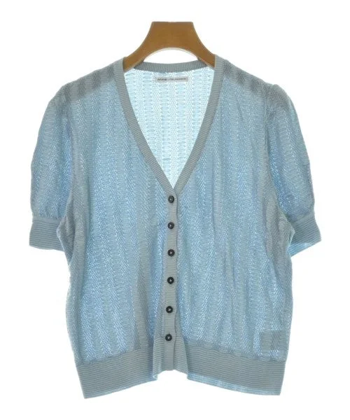 AKANE UTSUNOMIYA Cardigans Denim Fabric Leather Fabric Suede Fabric