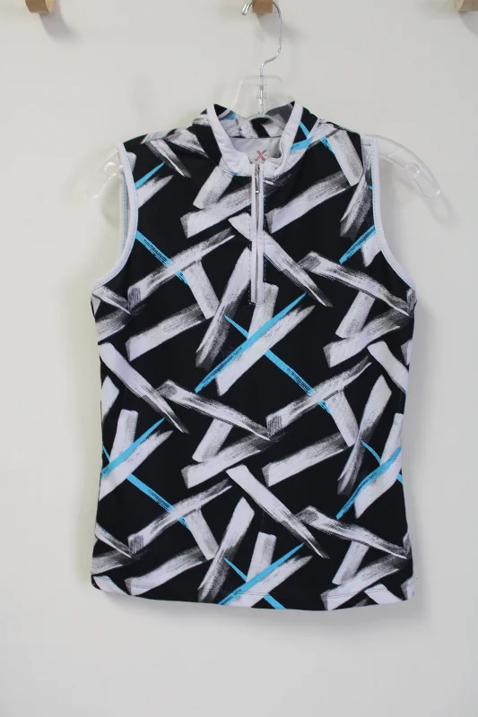 Izod X PFX Black Blue Patterned Tank | XS basic tank top