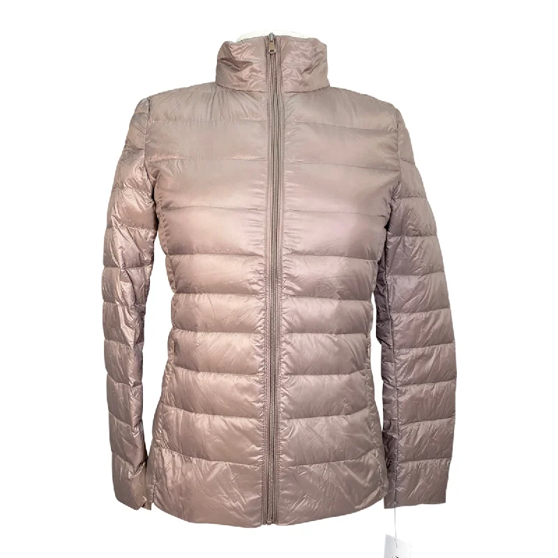 Xiao Yu Ultra Light Down Jacket in Moon Rock - Women's Medium Satin Jacket Silk Jacket Chiffon Jacket Xiao Yu Ultra Light Down Jacket in Moon Rock - Women's Medium Satin Jacket Silk Jacket Chiffon Jacket