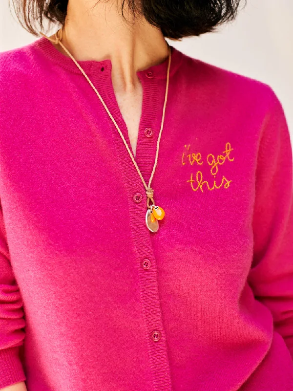 "i've got this" Cardigan Neon metallic Matte