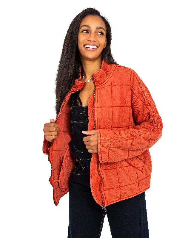 Dolman Quilted Jacket in Myrrh