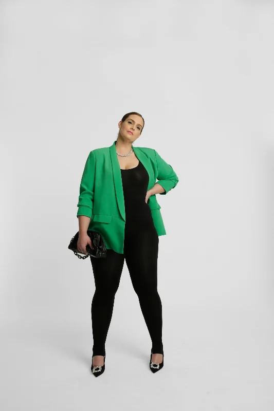 Oversized Classic Blazer - Grass Green