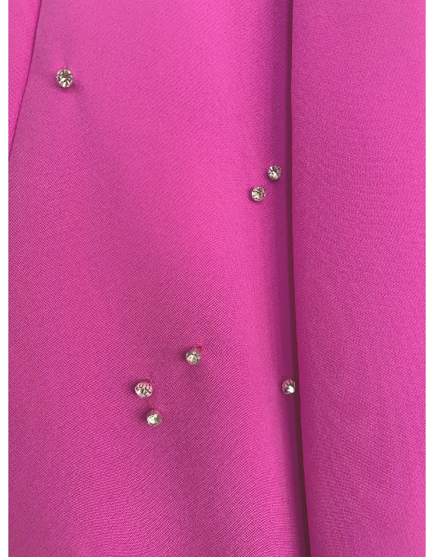 Crystal Oversized Classic Blazer - POP Pink