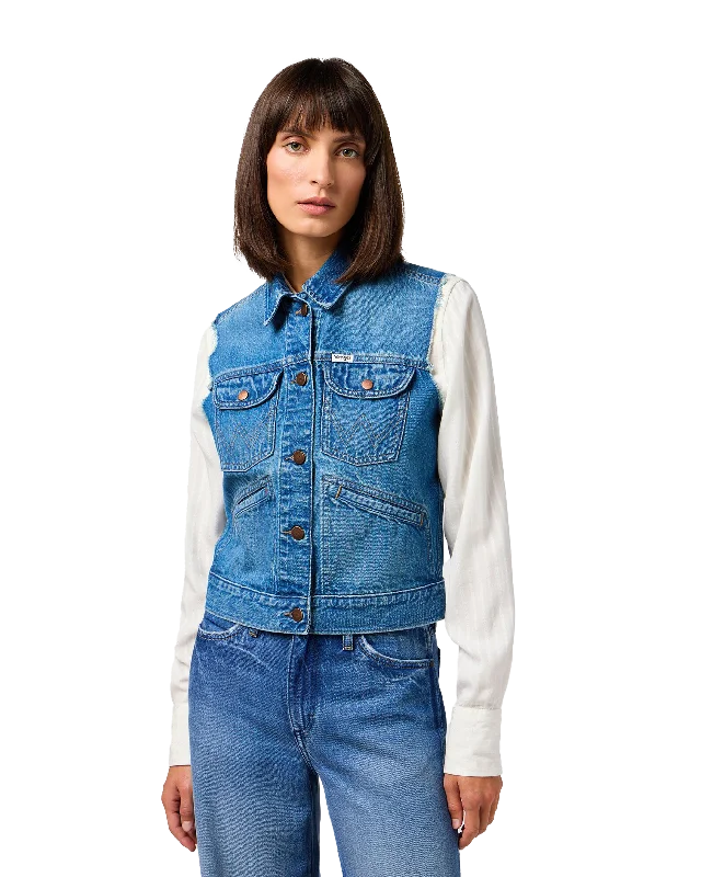 Shrunken Denim Jacket in Leaving Town