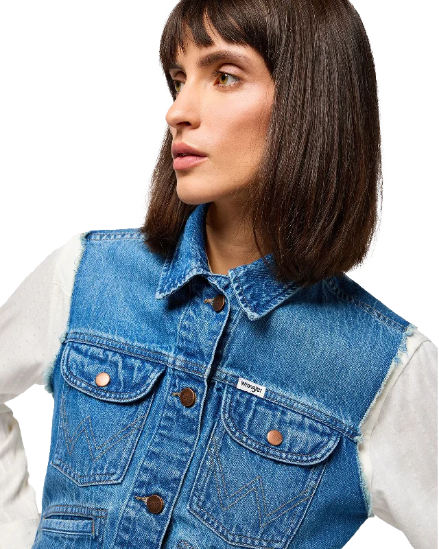 Shrunken Denim Jacket in Leaving Town