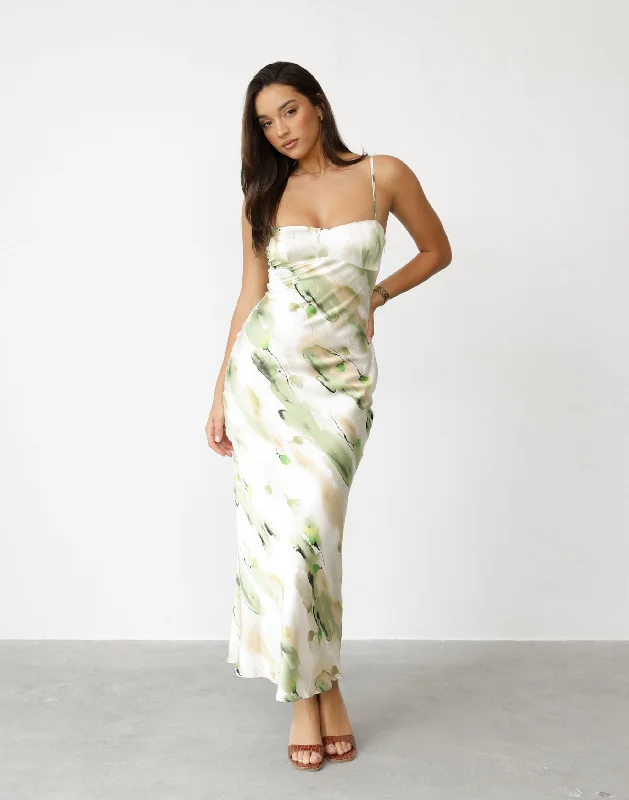 Adoette Maxi Dress (Water Lily)