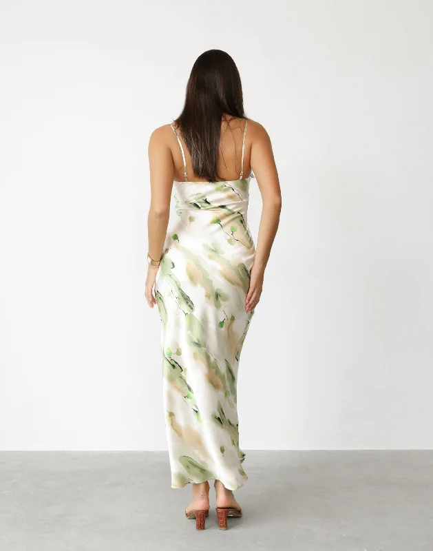 Adoette Maxi Dress (Water Lily)