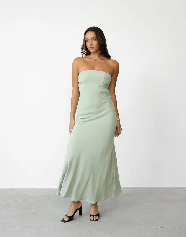 Annabelle Maxi Dress (Pistachio)