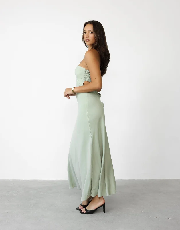 Annabelle Maxi Dress (Pistachio)