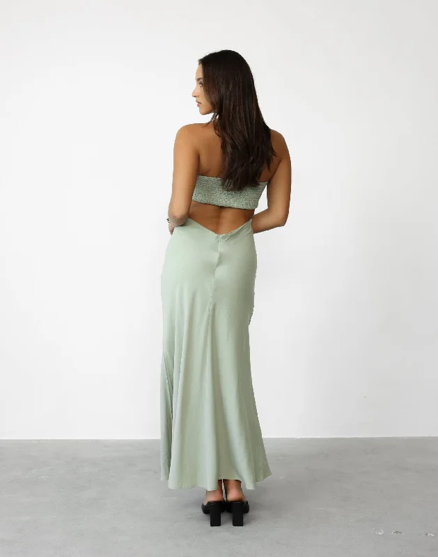 Annabelle Maxi Dress (Pistachio)