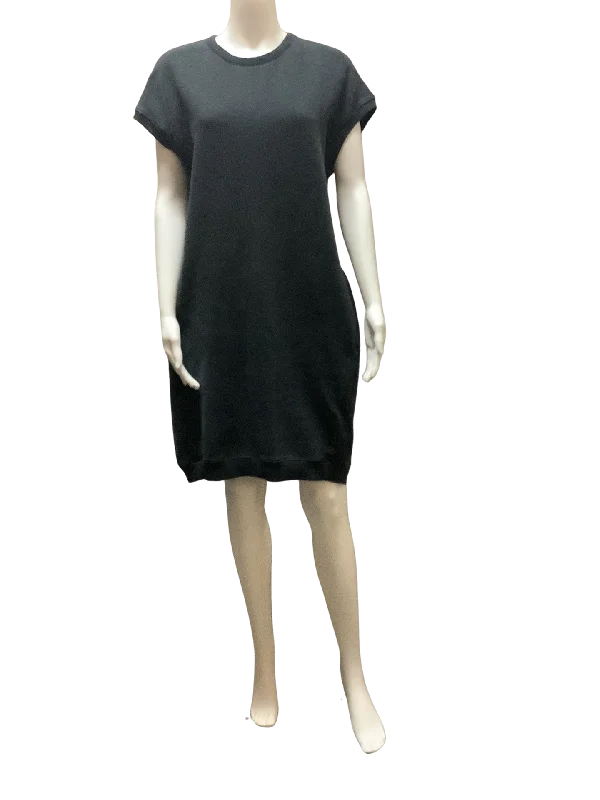 Goodthreads Black Sweatshirt Dress Size: L