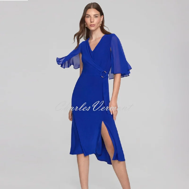 Joseph Ribkoff 'Signature' Dress With Cape Sleeve - Style 231757 (Royal Sapphire)