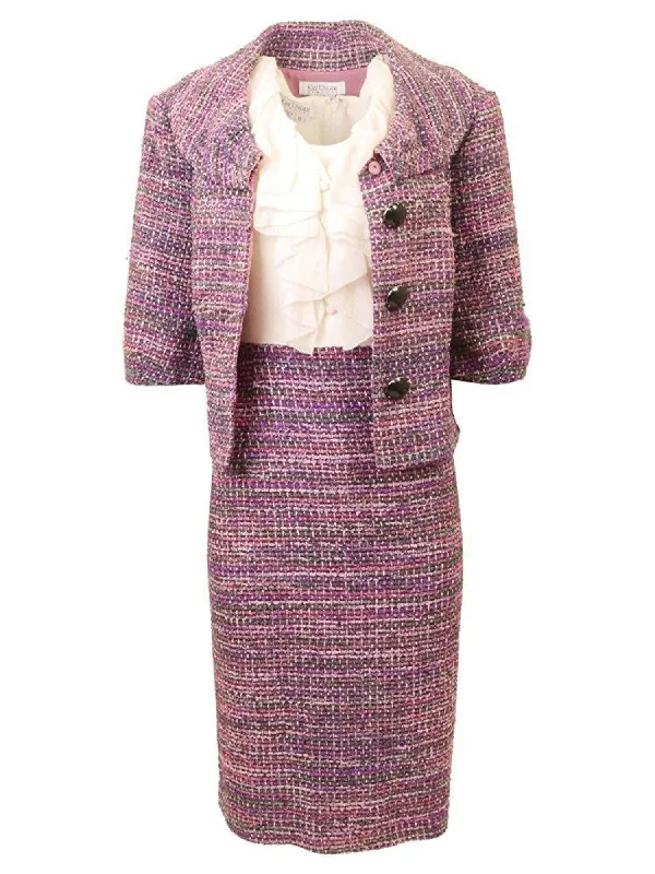 Kay Unger Two Piece Tweed Dress