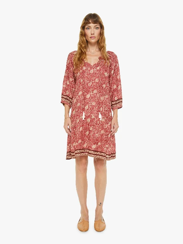 Natalie Martin Stevie Dress - Water Lily Terracotta