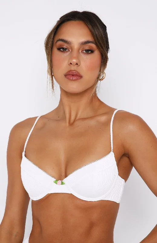 Sweetest Summer Bikini Top White