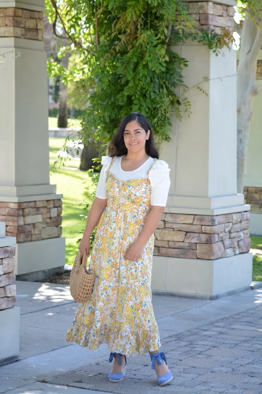 Tabitha Yellow Floral Jumper