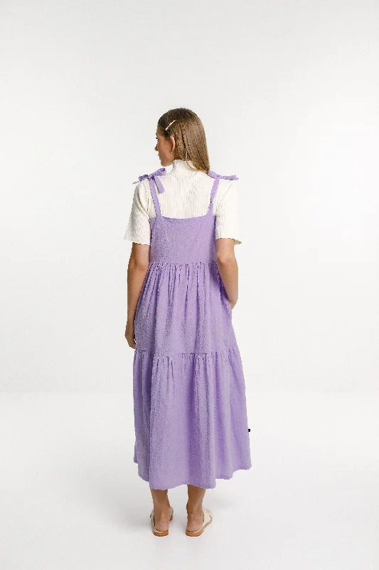 Tie Up Ziggy Dress - Sale - Purple Rose