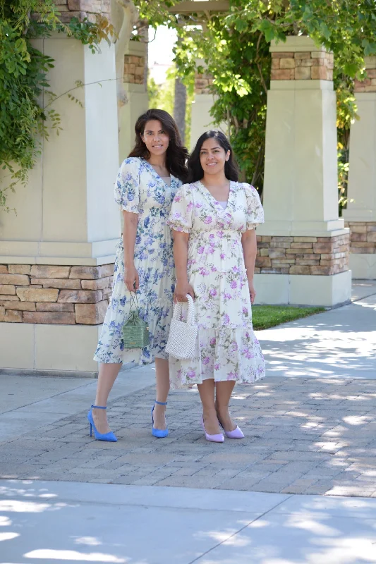 Viola Pink Floral Dress