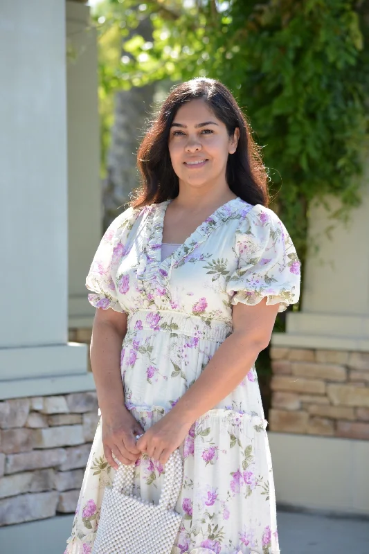 Viola Pink Floral Dress