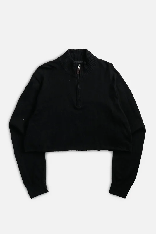 Rework Crop Knit Sweater - XXL