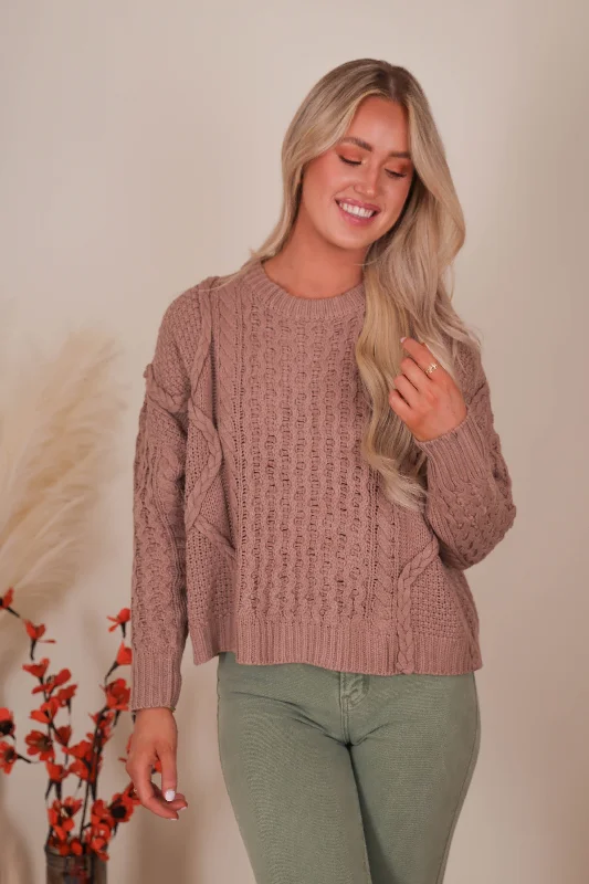 Traveling Far Sweater-Mocha