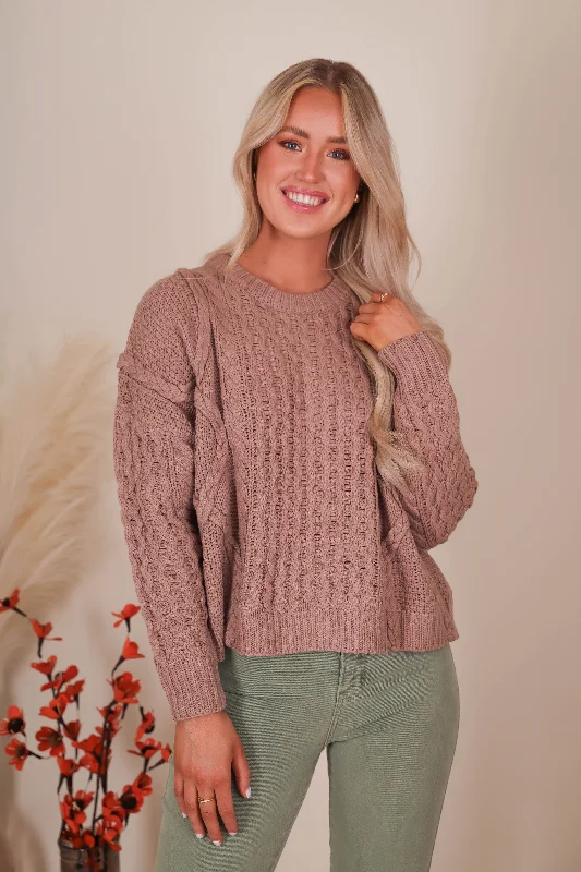 Traveling Far Sweater-Mocha